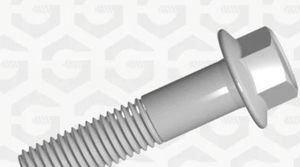 M6-1.0-15mm 法兰六角螺栓 10.9 镀锌