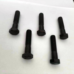 Duurzame 1-1/2'-13 UNC X 2-1/4' ASTM A307 zeskantbout met halve draad, zwarte oxideafwerking